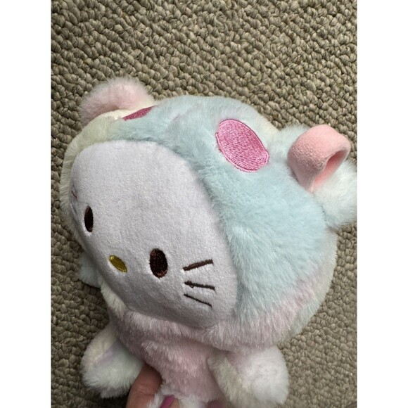 Hello Kitty Plush Toy 9.5 inch Rainbow Sherbet Official Sanrio Bear - Picture 7 of 7